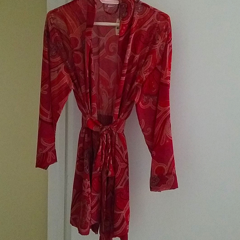 Semi sheer robe